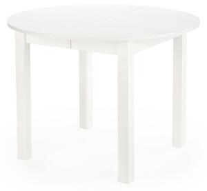 Okrągły stół Neryt rozkładany 102-142x102 cm - biały