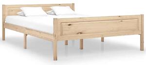 Podwójne łóżko z naturalnego drewna sosny 140x200 - Siran 5X