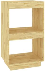 Regał z litego drewna sosnowego z 2 półkami - Wajos 6X