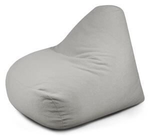 Jasnoszary worek do siedzenia z materiału bouclé Snug 100 – SLOWDOWN