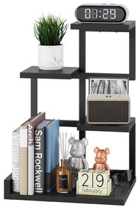 Półka na biurko organizer 4 poziomy - 12,2 x 9,45 x 17,52 cm - Czarny - Do biurka i kuchni