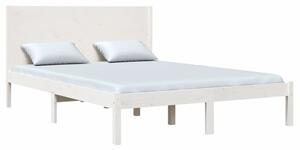 Białe skandynawskie łóżko drewniane 120x200 - Gunar 4X
