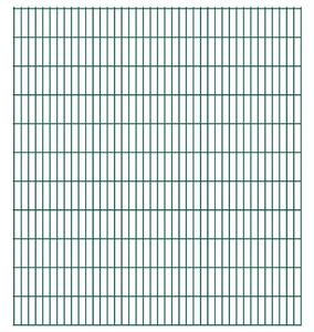 Panele ogrodzeniowe 2D, 2,008 x 2,23 m, 38 m, zielone
