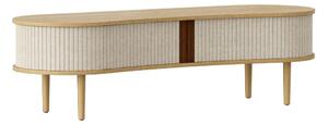 Beżowa szafka pod TV w dekorze dębu 140x40 cm Audacious – UMAGE