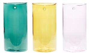 Szklane ręcznie wykonane wazony zestaw 3 szt. (wysokość 19 cm) Popsicle – Hübsch