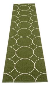 Ciemnozielony chodnik odpowiedni na zewnątrz 70x300 cm Boo Dark Olive – Pappelina
