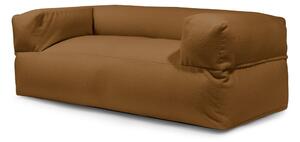 Brązowy worek do siedzenia z materiału bouclé Sofa MooG – SLOWDOWN