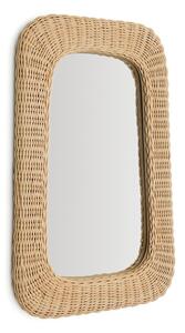 Lustro ścienne z rattanową ramą 38x59 cm Zilna – Kave Home