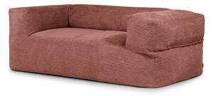 Ceglasty sztruksowy worek do siedzenia Sofa MooG – SLOWDOWN