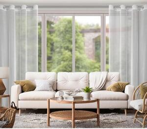 Firana gotowa EUROFIRANY Adri 140 x 250 cm BiaÅy