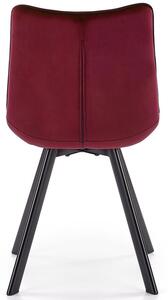 Nowoczesne krzesło do jadalni K332 - bordowy