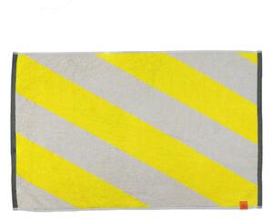 Żółty dywanik łazienkowy z bio bawełny 50x80 cm Diagonal – Mette Ditmer Denmark