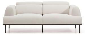 Beżowa częściowo rozkładana sofa z tkaniny szenilowej 214 cm Aurum – Kave Home