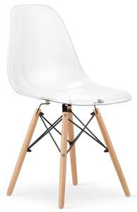 Przezroczyste krzesło w skandynawskim stylu - Naxin 4X