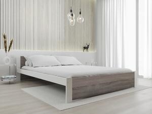 Łóżko IKAROS 120 x 200 cm, Biały/dąb truflowy Stelaż: Bez stelaża, Materac: Bez materaca