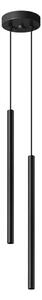 Czarna metalowa lampa wisząca ø 15 cm Fideus – Sollux