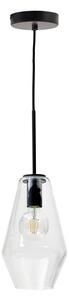 Czarna lampa wisząca ze szklanym kloszem ø 17 cm Mao – Kave Home