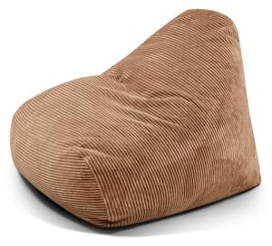 Brązowy sztruksowy worek do siedzenia Snug 100 – SLOWDOWN