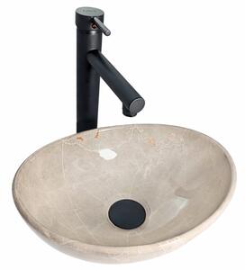 Umywalka nablatowa Estiva Rosta Cashmere Marble owalna 34 x 27 x 12 cm kaszmirowy marmur 1 szt