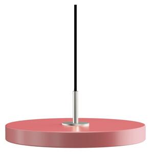 Różowa lampa wisząca LED z metalowym kloszem ø 31 cm Asteria Mini – UMAGE