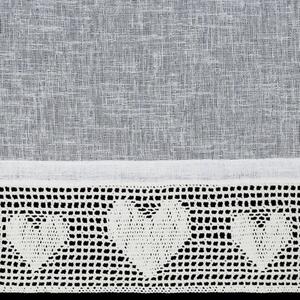 Firana gotowa EUROFIRANY Gaja 150 x 60 cm Kremowy
