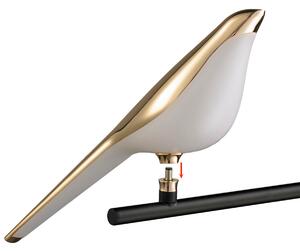 Ścienna lampa dekoracyjna Tit ptaszek LED 4W złoty biały
