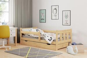 Łóżko Marinella 80x160, sosnowe łóżko dziecięce z szufladą