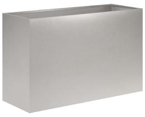 Doniczka ogrodowa srebrny 80 x 30 x 50 cm Stal nierdzewna