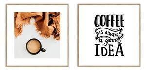 Obrazy zestaw 2 szt. 20x20 cm Coffee – knor