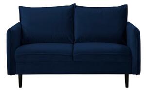 Ciemnoniebieska aksamitna sofa 138 cm Juli – Ropez