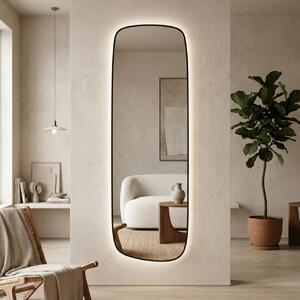 Lustro nieregularne Calm L 155x50cm Z Ramą / LED Złoty Zimna