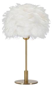 Lampa stołowa w biało-złotym kolorze (wysokość 50 cm) Ball Feather – Mauro Ferretti