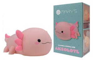 Lampka nocna dla dzieci bezprzewodowa różowa aksolotl LED 2.5W Mary's