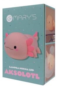Lampka nocna dla dzieci bezprzewodowa różowa aksolotl LED 2.5W Mary's