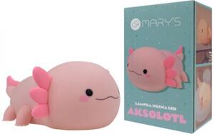 Lampka nocna dla dzieci bezprzewodowa różowa aksolotl LED 2.5W Mary's
