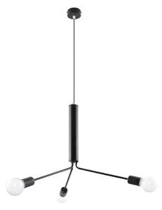 Czarna lampa wisząca z metalowym kloszem ø 74 cm Donato – Sollux
