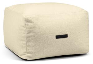 Kremowy worek do siedzenia z materiału bouclé Softbox MooG – SLOWDOWN