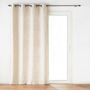 Beżowa aksamitna zasłona 135x260 cm Eva – douceur d'intérieur