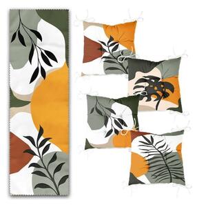 Zestaw poduszek na krzesła i bieżnika 5 szt. Illustrated Autumn – Mila Home