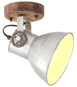 Industrialne lampy ścienne/sufitowe 2 szt. srebrne 20x25 cm E27