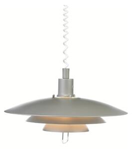 Szara lampa wisząca Markslöjd Kikrenes, ø 48 cm