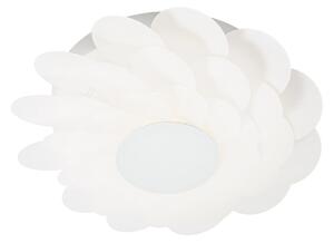 Lampa Ścienna Lucande, Bloem, ściemnialny, biały, salon, tworzywo sztuczne, nowoczesny