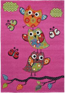 Dywan Dziecięcy Diamond Kids Pink Owls