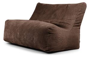 Ciemnobrązowy sztruksowy worek do siedzenia Sofa Seat Lounge – SLOWDOWN
