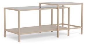 Szare stalowe stoliki zestaw 2 szt. 50x90 cm Seaford – Actona