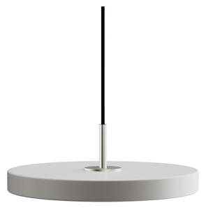 Jasnoszara lampa wisząca LED z metalowym kloszem ø 31 cm Asteria Mini – UMAGE