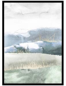 Obraz 50x70 cm Green Land – Malerifabrikken