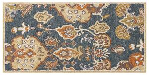Tradycyjny dywan wełniany wzór orientalny 80 x 150 cm wielokolorowy Umurlu Beliani