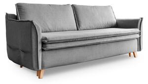 Szara rozkładana sofa 225 cm Charming Charlie – Miuform