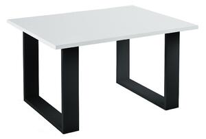 Biały stolik kawowy z czarnym stelażem - Toshi 4X